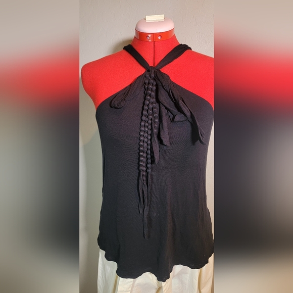 🍉Summer Sale🍉Armani Exchange Black Neck Halter with Bow accent, Size L - Picture 5 of 6